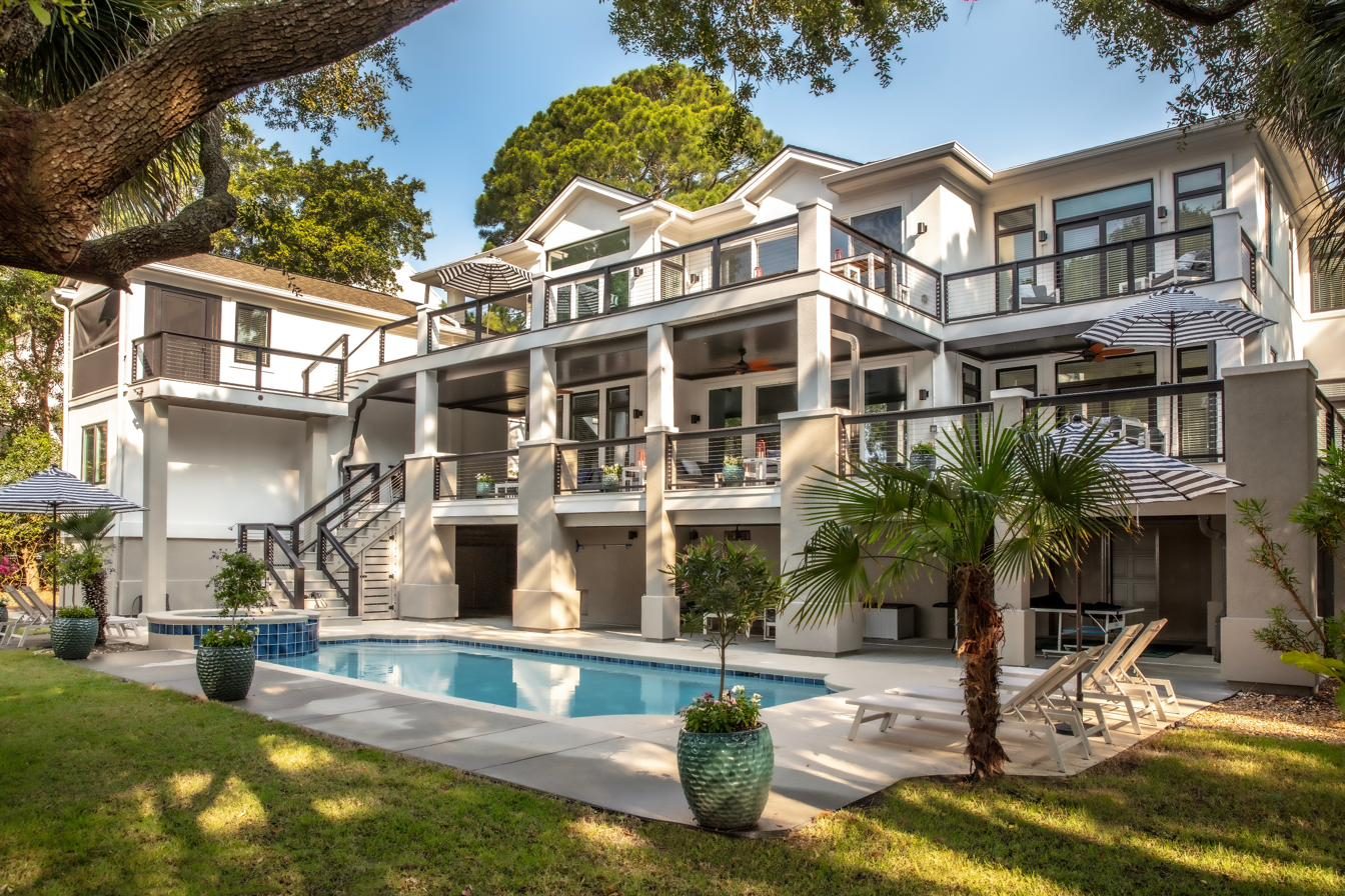 Oceanfront vacation home on Juniper Lane, South Forest Beach, Hilton Head Island